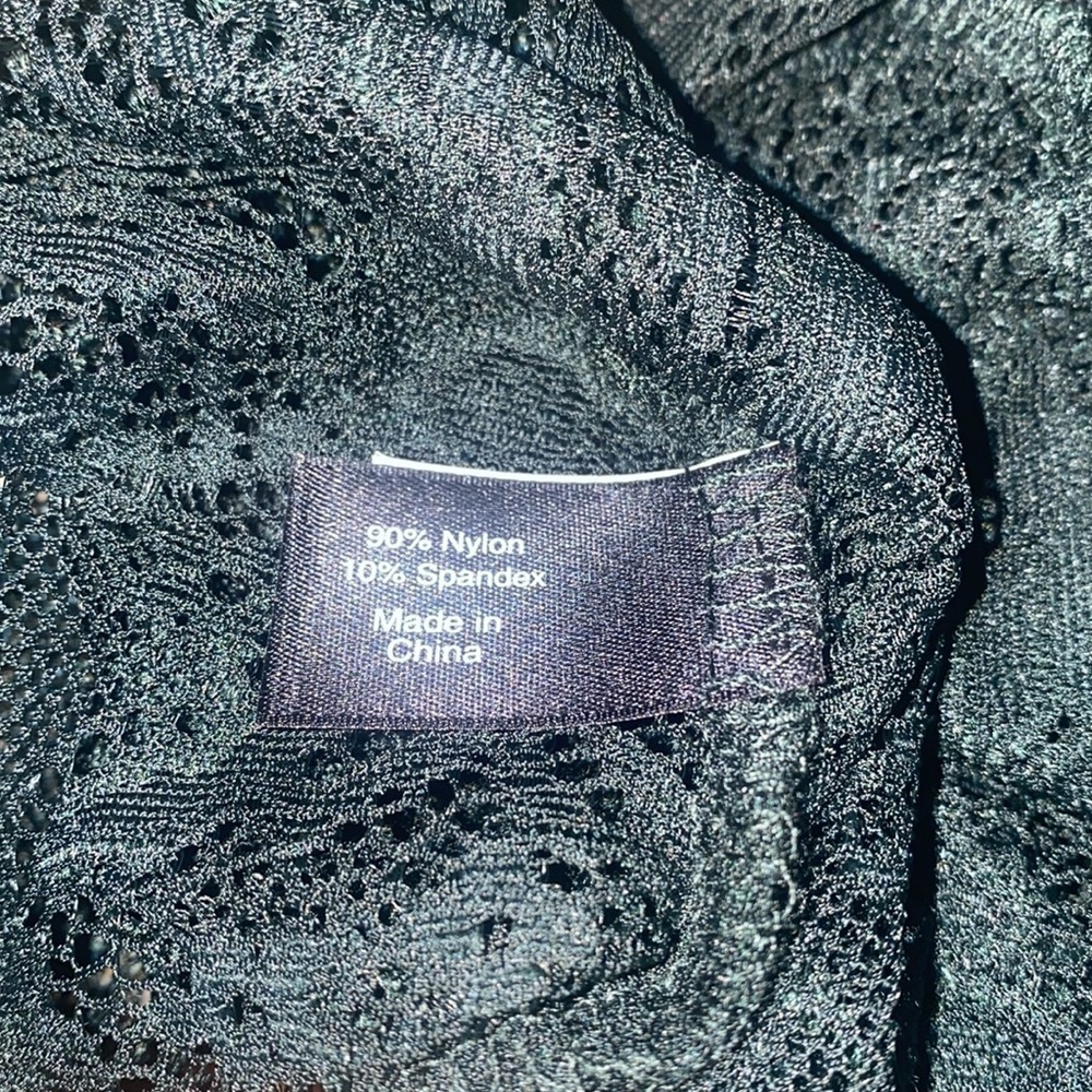 NWT Lane Bryant green lace mock neck long sleeve blouse 18/20 2X - Picture 3 of 3